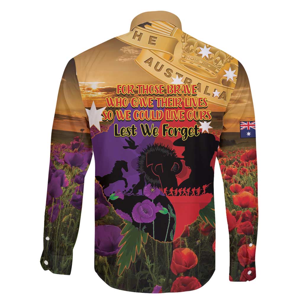 Australia ANZAC Day Family Matching Short Sleeve Bodycon Dress and Hawaiian Shirt Australian Army Animals Lest We Forget