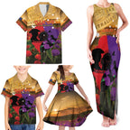 Australia ANZAC Day Family Matching Tank Maxi Dress and Hawaiian Shirt Australian Army Animals Lest We Forget