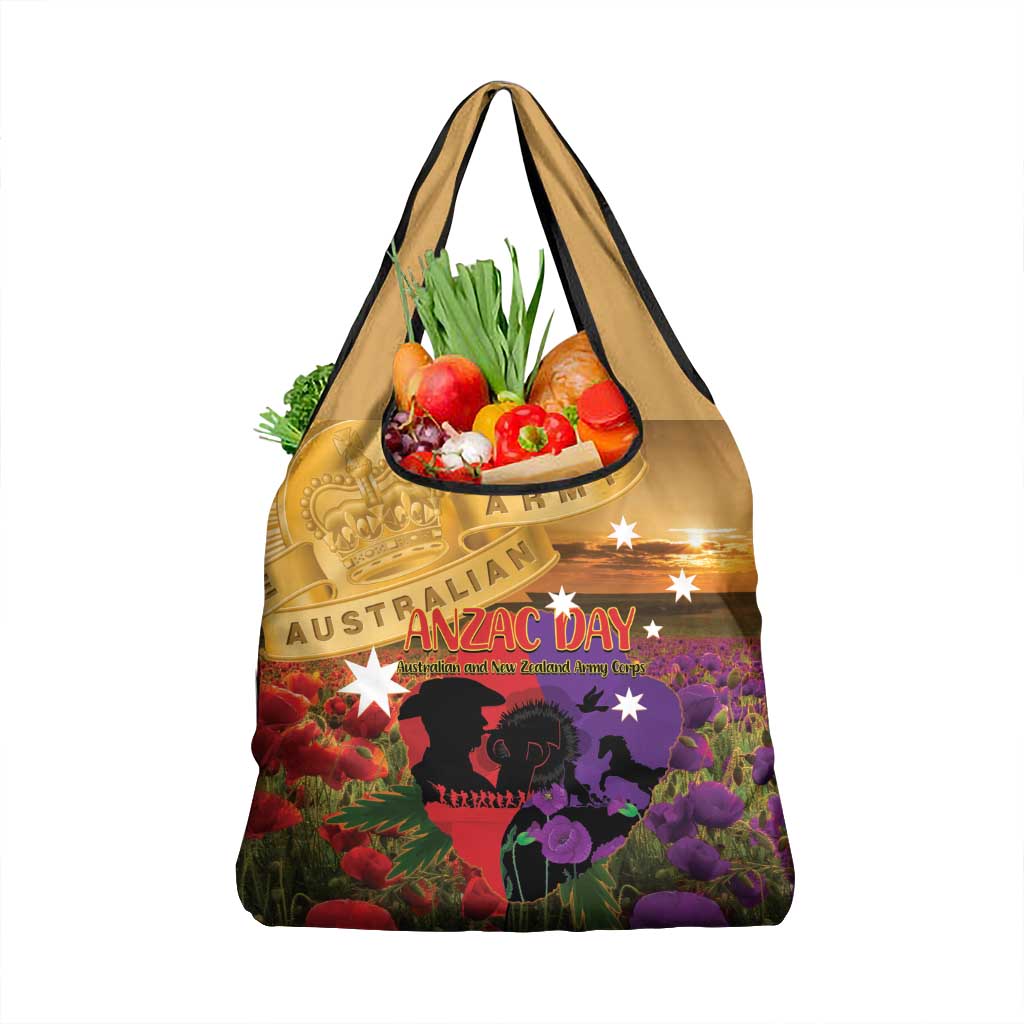 Australia ANZAC Day Grocery Bag Australian Army Animals Lest We Forget