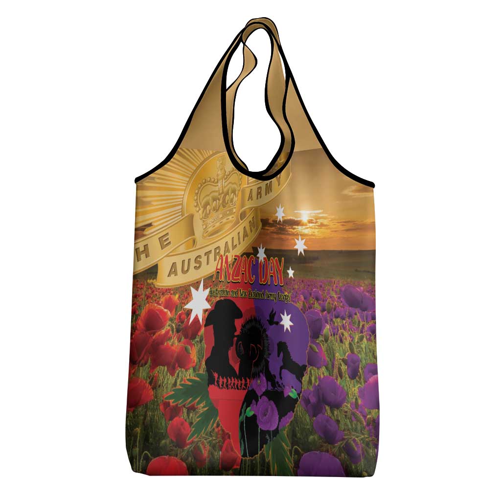 Australia ANZAC Day Grocery Bag Australian Army Animals Lest We Forget