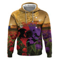 Australia ANZAC Day Hoodie Australian Army Animals Lest We Forget