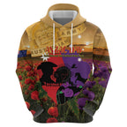 Australia ANZAC Day Hoodie Australian Army Animals Lest We Forget