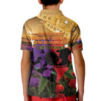Australia ANZAC Day Kid Polo Shirt Australian Army Animals Lest We Forget