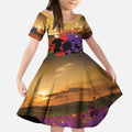 Australia ANZAC Day Kid Short Sleeve Dress Australian Army Animals Lest We Forget