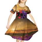 Australia ANZAC Day Kid Short Sleeve Dress Australian Army Animals Lest We Forget
