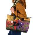 Australia ANZAC Day Leather Tote Bag Australian Army Animals Lest We Forget