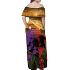 Australia ANZAC Day Off Shoulder Maxi Dress Australian Army Animals Lest We Forget