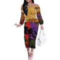 Australia ANZAC Day Off The Shoulder Long Sleeve Dress Australian Army Animals Lest We Forget
