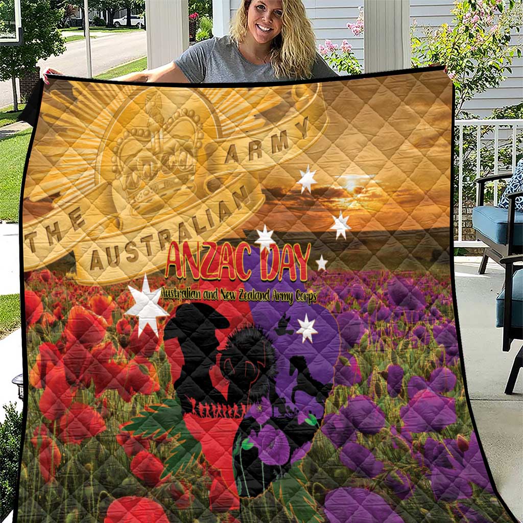 Australia ANZAC Day Quilt Australian Army Animals Lest We Forget