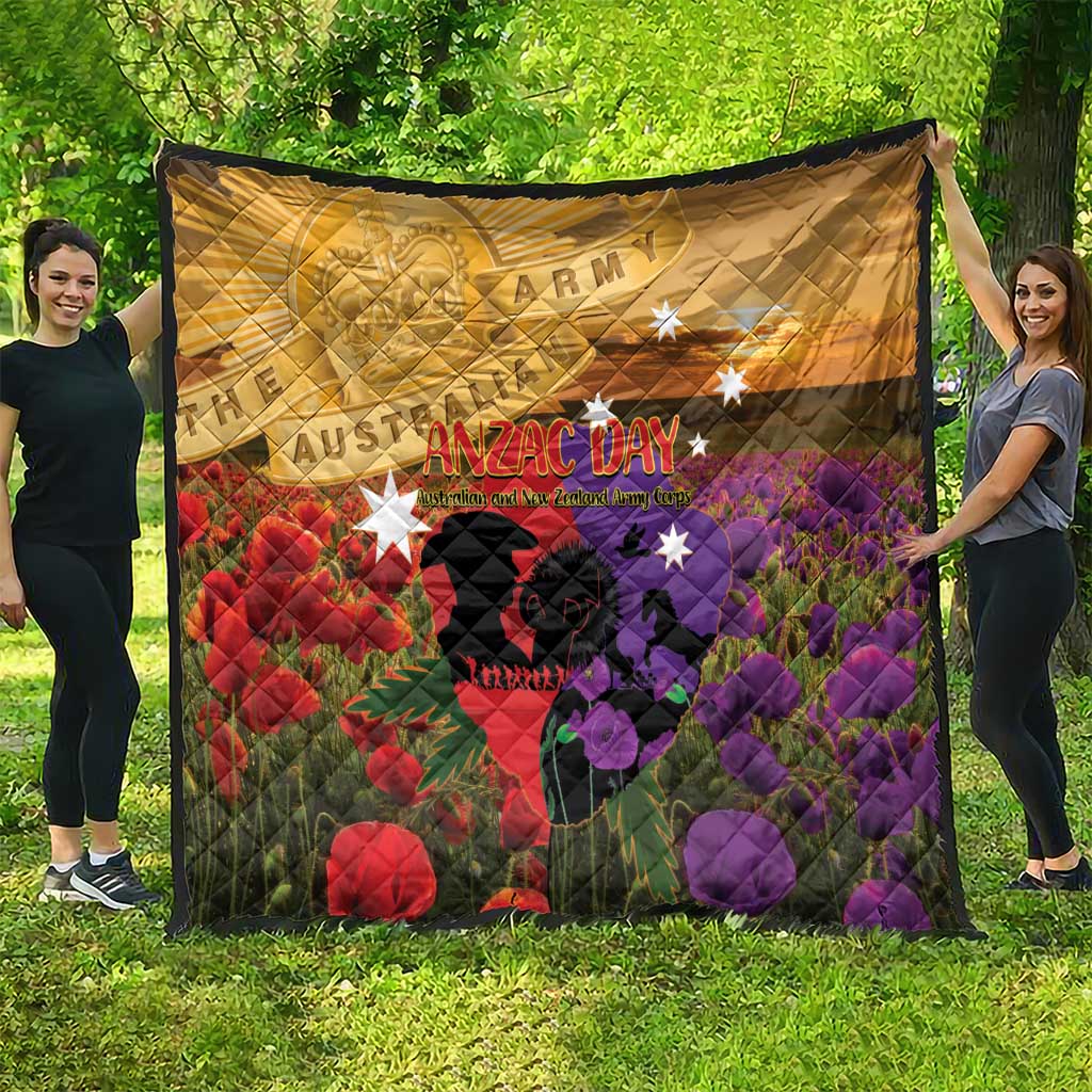 Australia ANZAC Day Quilt Australian Army Animals Lest We Forget