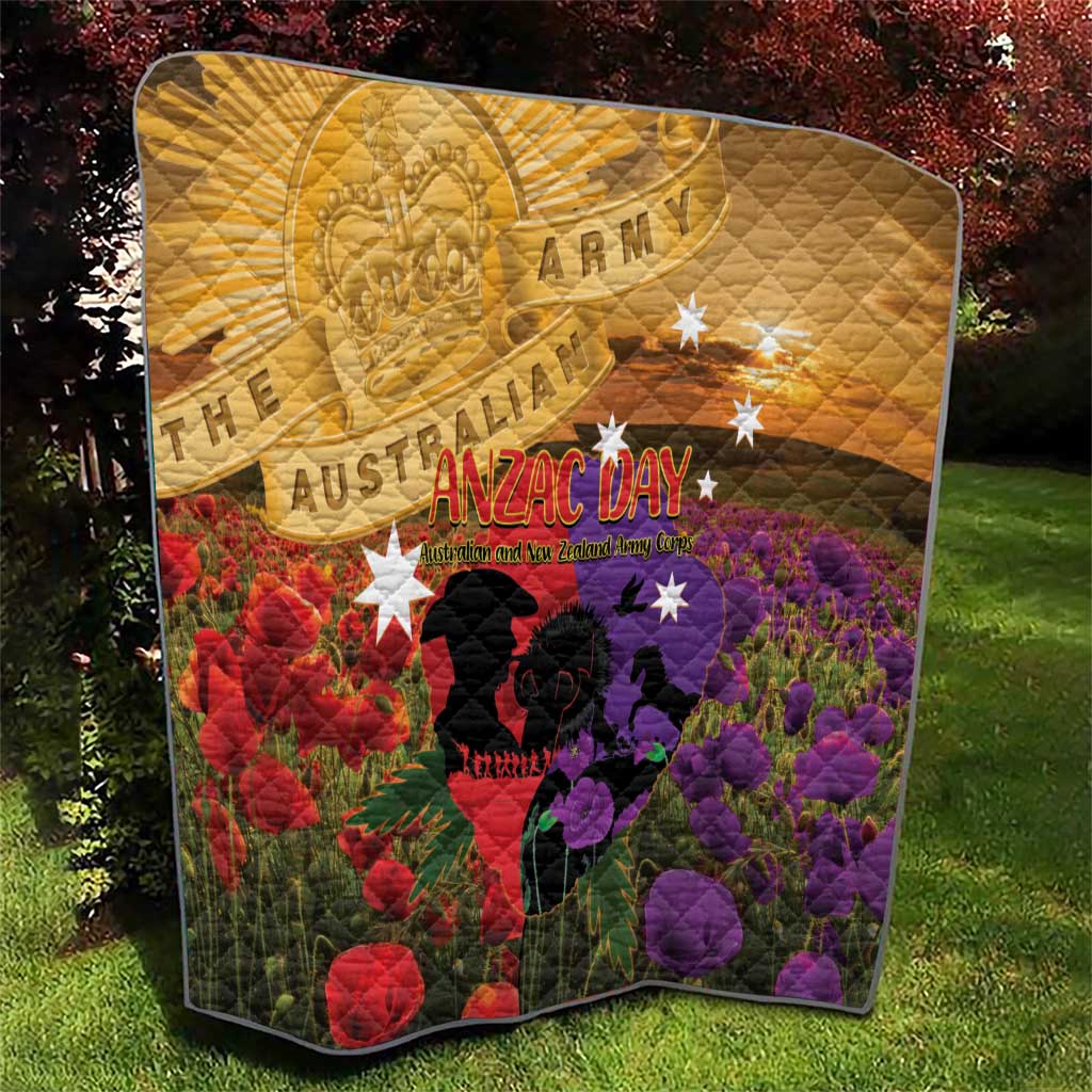 Australia ANZAC Day Quilt Australian Army Animals Lest We Forget