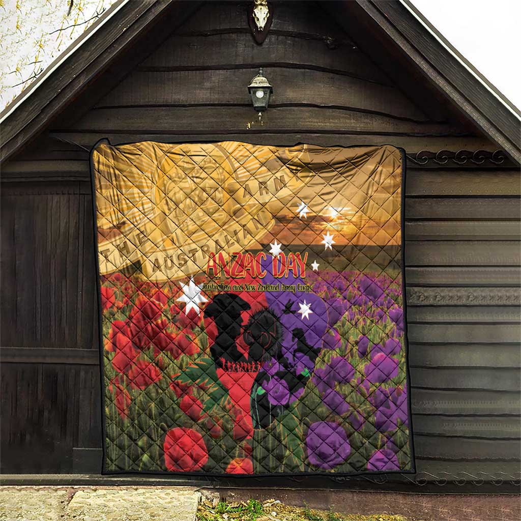 Australia ANZAC Day Quilt Australian Army Animals Lest We Forget