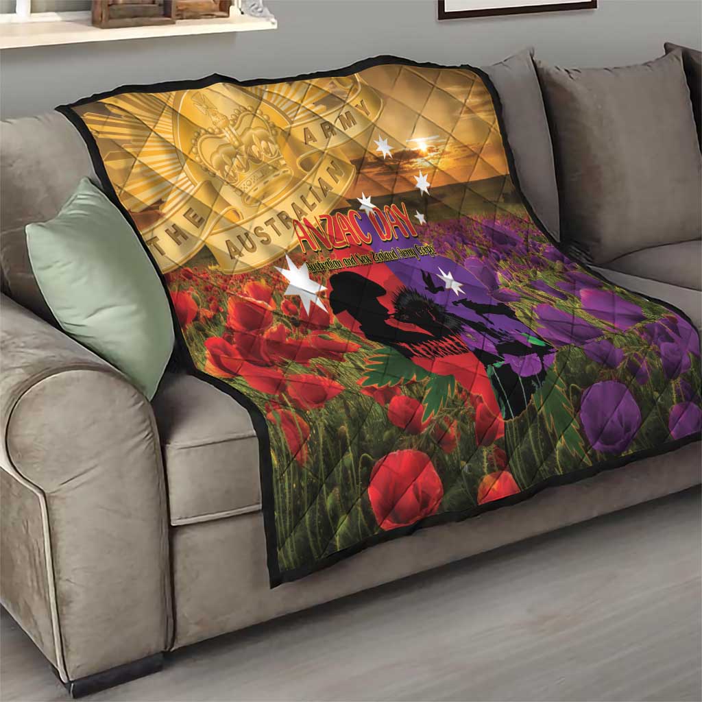 Australia ANZAC Day Quilt Australian Army Animals Lest We Forget