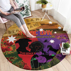 Australia ANZAC Day Round Carpet Australian Army Animals Lest We Forget