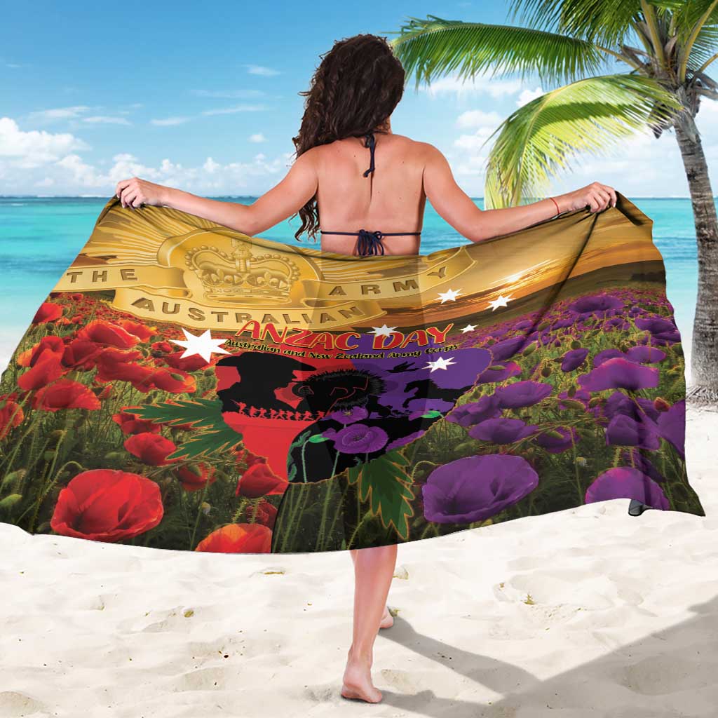 Australia ANZAC Day Sarong Australian Army Animals Lest We Forget