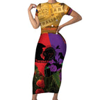 Australia ANZAC Day Short Sleeve Bodycon Dress Australian Army Animals Lest We Forget