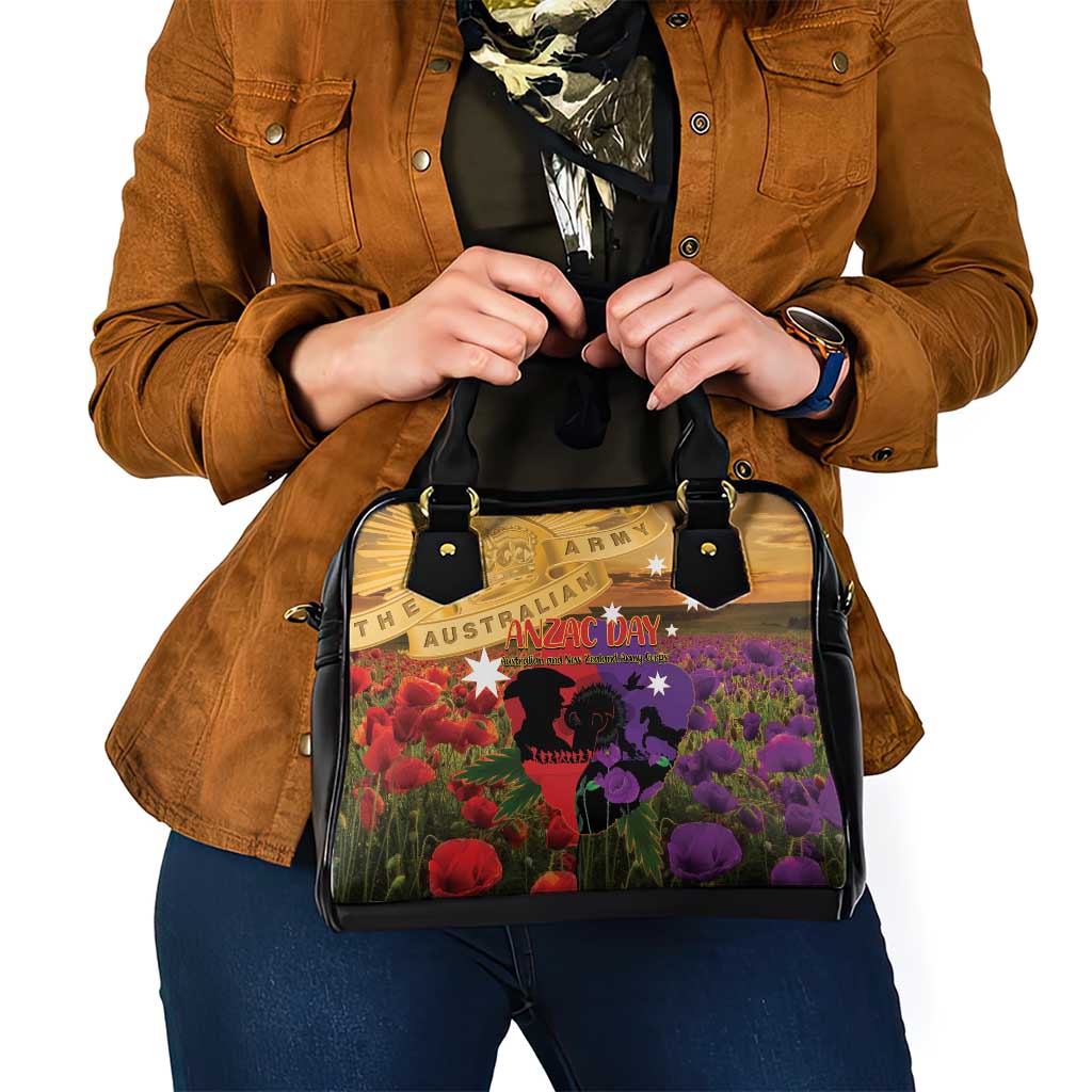 Australia ANZAC Day Shoulder Handbag Australian Army Animals Lest We Forget