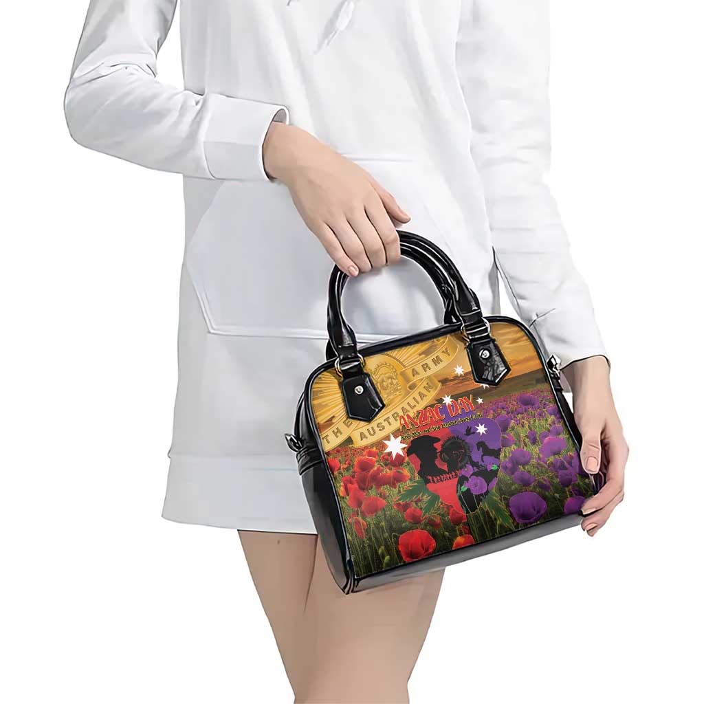 Australia ANZAC Day Shoulder Handbag Australian Army Animals Lest We Forget