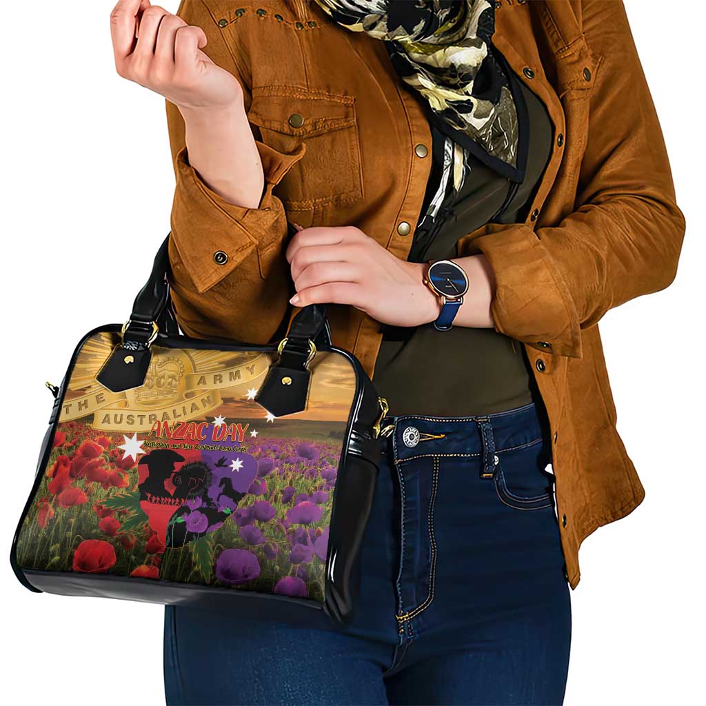 Australia ANZAC Day Shoulder Handbag Australian Army Animals Lest We Forget