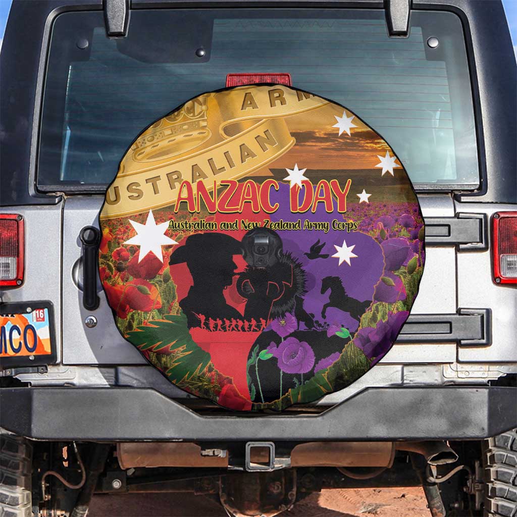 Australia ANZAC Day Spare Tire Cover Australian Army Animals Lest We Forget