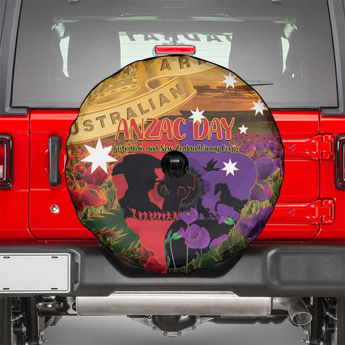 Australia ANZAC Day Spare Tire Cover Australian Army Animals Lest We Forget