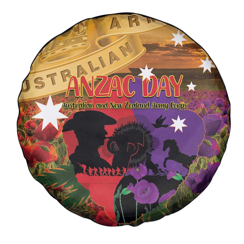 Australia ANZAC Day Spare Tire Cover Australian Army Animals Lest We Forget