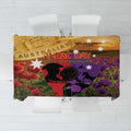 Australia ANZAC Day Tablecloth Australian Army Animals Lest We Forget