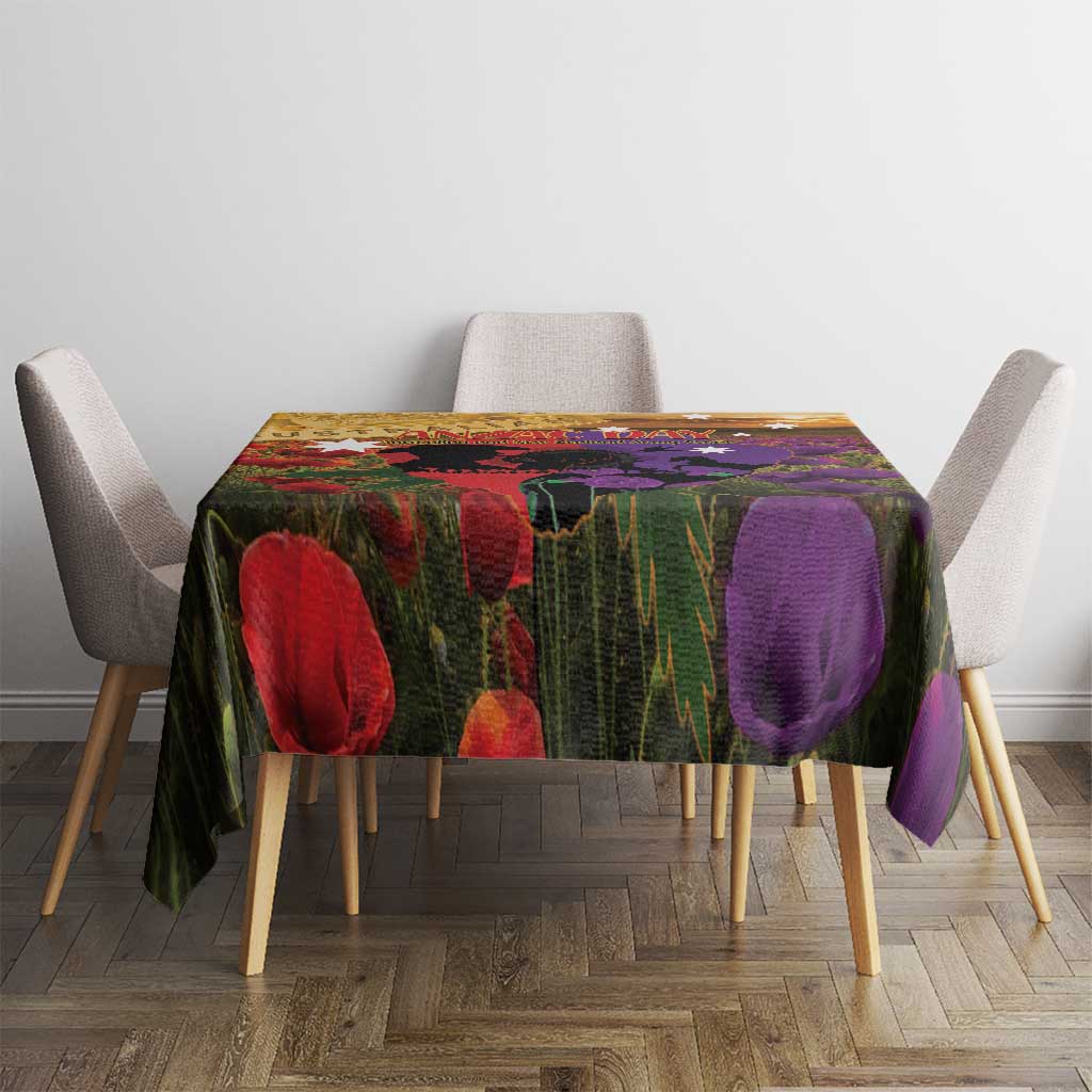 Australia ANZAC Day Tablecloth Australian Army Animals Lest We Forget
