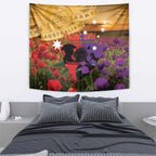 Australia ANZAC Day Tapestry Australian Army Animals Lest We Forget