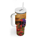 Australia ANZAC Day Tumbler With Handle Australian Army Animals Lest We Forget