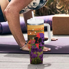 Australia ANZAC Day Tumbler With Handle Australian Army Animals Lest We Forget