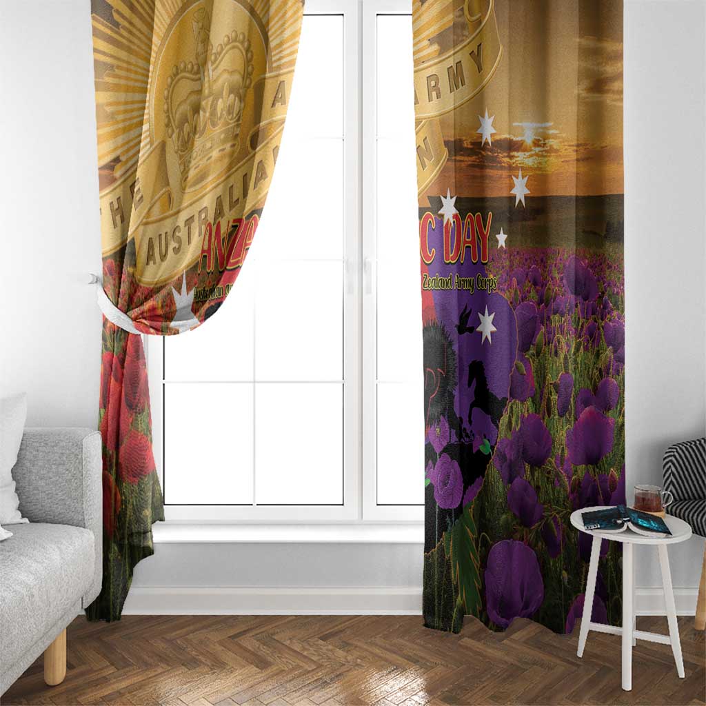 Australia ANZAC Day Window Curtain Australian Army Animals Lest We Forget