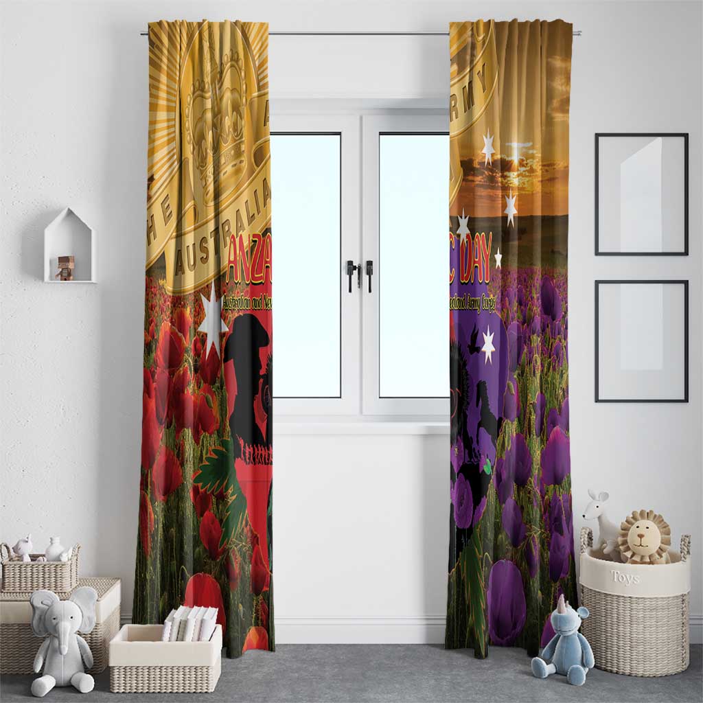 Australia ANZAC Day Window Curtain Australian Army Animals Lest We Forget