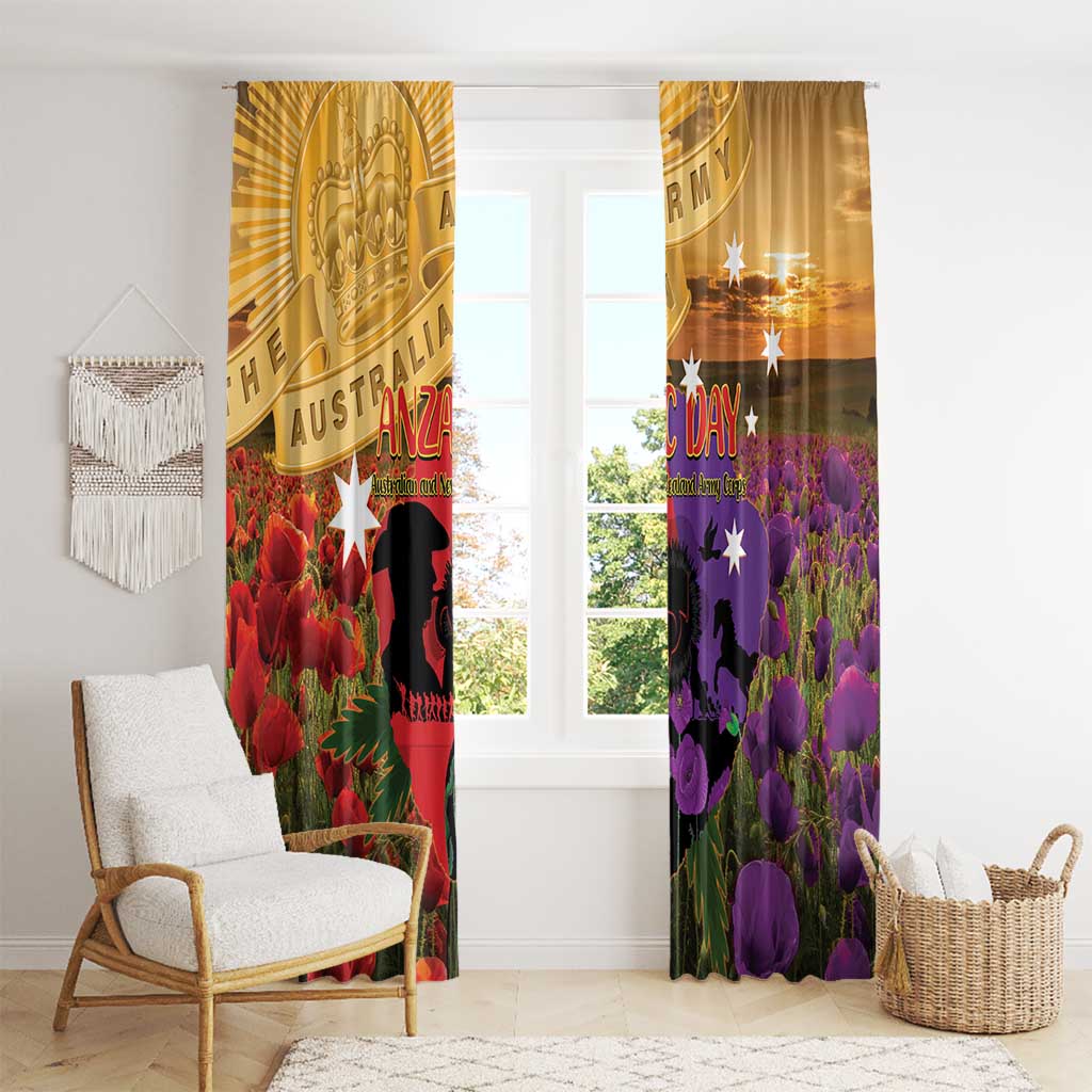 Australia ANZAC Day Window Curtain Australian Army Animals Lest We Forget
