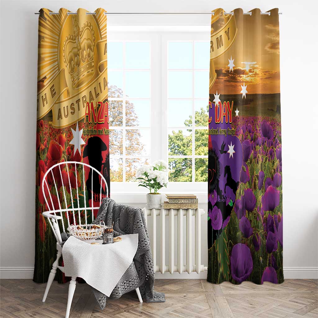 Australia ANZAC Day Window Curtain Australian Army Animals Lest We Forget