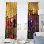 Australia ANZAC Day Window Curtain Australian Army Animals Lest We Forget