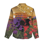 Australia ANZAC Day Women Casual Shirt Australian Army Animals Lest We Forget