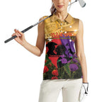 Australia ANZAC Day Women Sleeveless Polo Shirt Australian Army Animals Lest We Forget