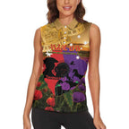 Australia ANZAC Day Women Sleeveless Polo Shirt Australian Army Animals Lest We Forget