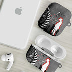 New Zealand ANZAC Day AirPods Case 25th April Silver Fern With Poppy - Aussie Hoodie