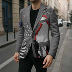 New Zealand ANZAC Day Blazer 25th April Silver Fern With Poppy - Aussie Hoodie
