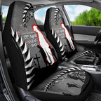 New Zealand ANZAC Day Car Seat Cover 25th April Silver Fern With Poppy
