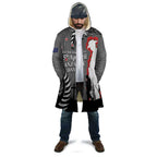 New Zealand ANZAC Day Cloak 25th April Silver Fern With Poppy - Aussie Hoodie