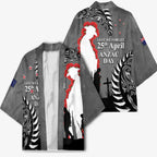 New Zealand ANZAC Day Kimono 25th April Silver Fern With Poppy - Aussie Hoodie