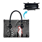 New Zealand ANZAC Day Leather Bag 25th April Silver Fern With Poppy - Aussie Hoodie