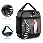 New Zealand ANZAC Day Lunch Bag 25th April Silver Fern With Poppy