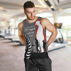 New Zealand ANZAC Day Men Tank Top 25th April Silver Fern With Poppy