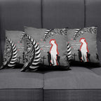 New Zealand ANZAC Day Pillow Cover 25th April Silver Fern With Poppy - Aussie Hoodie