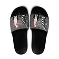 New Zealand ANZAC Day Slide Sandals 25th April Silver Fern With Poppy - Aussie Hoodie