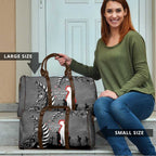 New Zealand ANZAC Day Travel Bag 25th April Silver Fern With Poppy - Aussie Hoodie